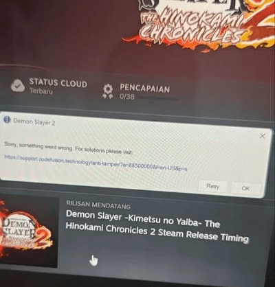 Denuvo Error Screenshot